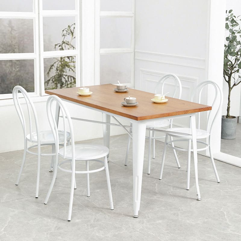 Bàn ghế nổi tiếng ins cửa hàng tráng miệng Bàn ghế gỗ đặc - BGCF-1125