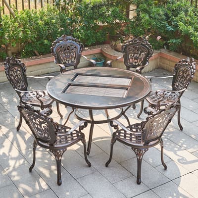 Bộ bàn ghế ngoài trời nướng sân vườn thư giãn ngoài trời bền đẹp, thân thiện  BGSV_1436