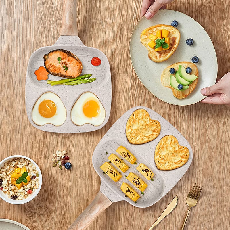 Chảo chống dính đá y tế bán chạy xuyên biên cao cấp, tiện lợi cho nhà hàng TH THN-109