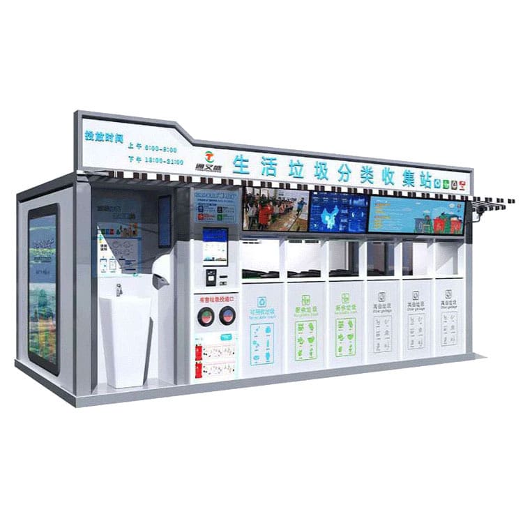 Hệ thống thông minh phòng phân loại rác, ki-ốt phân ngoài trời bền đẹp, thân  TGNT_1536