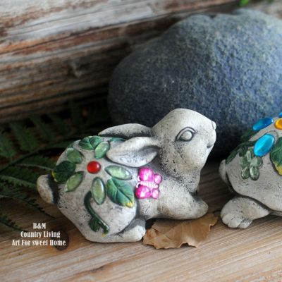 Baimujia mỹ mục vụ động vật dễ thương xi măng ngoài trời bền đẹp, thân thiện  nan