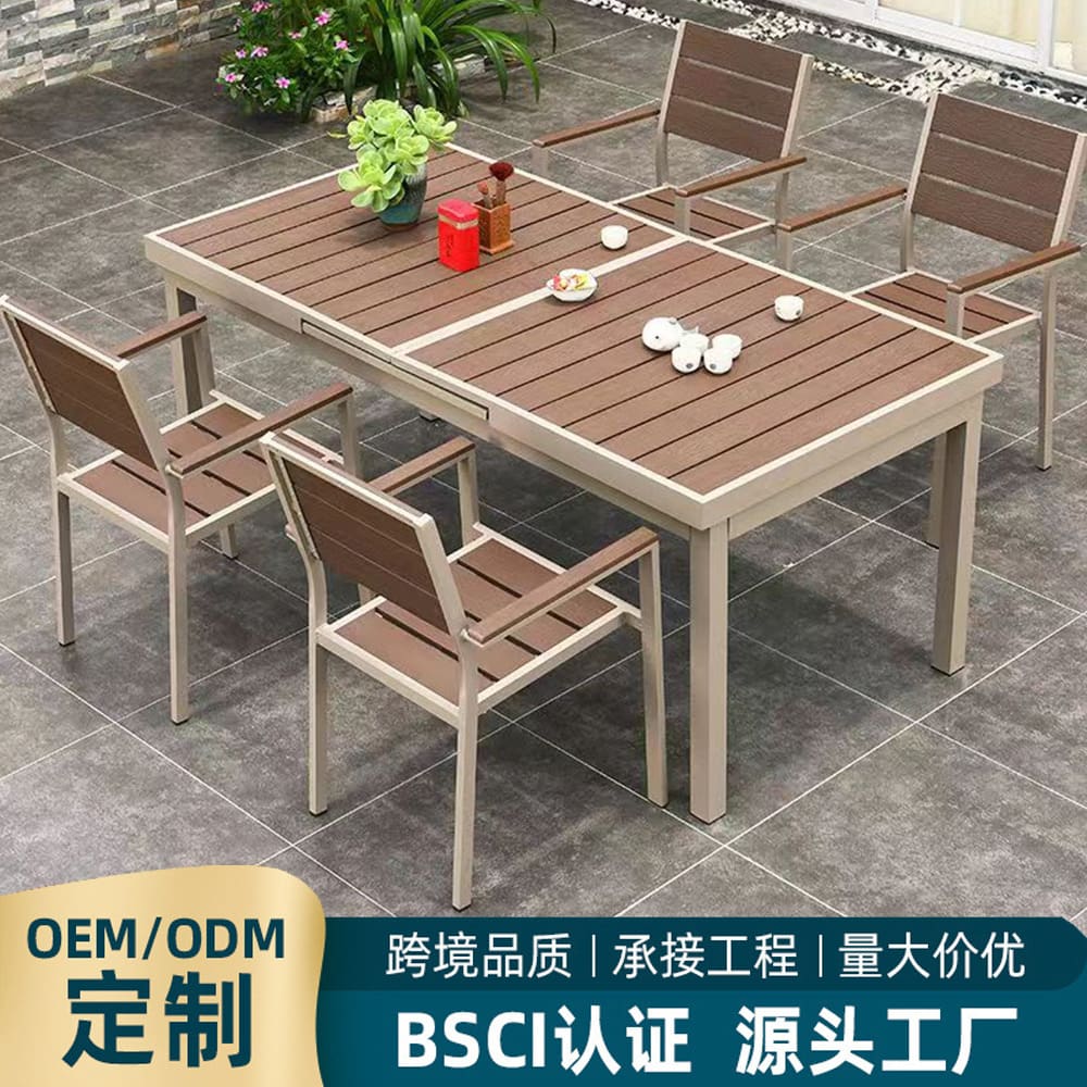 Bàn ngoài trời có thể thu vào vườn bàn ghế ngoài trời bền đẹp, thân thiện môi BGSV_1377