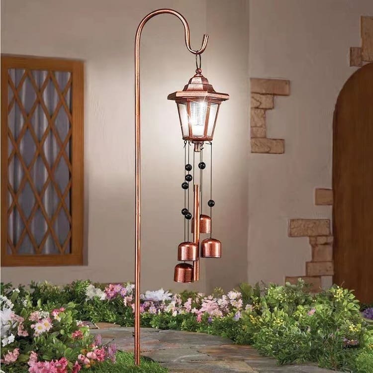 Đèn chùm năng lượng mặt trời tại chỗ với chuông móc chăn cừu năng lượ - DNT-1812