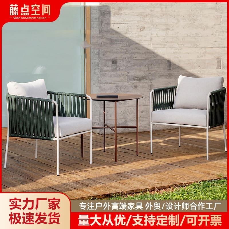 Bàn ghế ngoài trời kết hợp nhà hàng chống nước ngoài trời bền đẹp, thân thiện BGSV_681