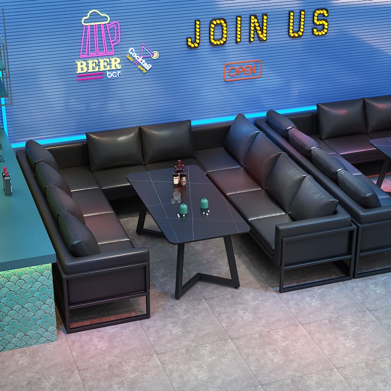 Bàn ghế Phong cách công nghiệp cổ điển ghế sofa đàm phán - BGCF-1818