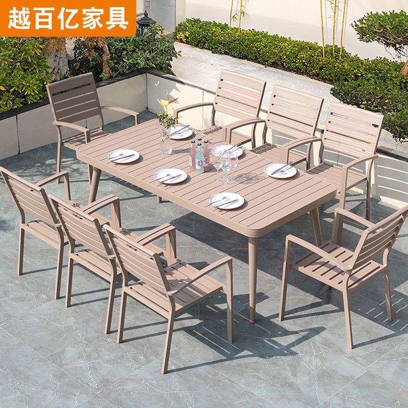 Bộ bàn ghế nhôm đúc ngoài trời biệt thự sân ngoài trời bền đẹp, thân thiện mô BGSV_1476