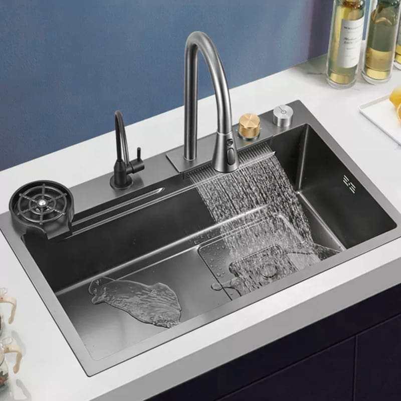 Chậu rửa bát bằng thép không gỉ bồn rửa nhà cao cấp, tiện lợi cho nhà hàng CR CR-240