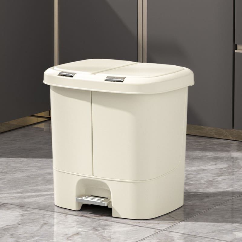 Phân loại thùng rác hộ gia đình đôi nắp đẩy-loại ngoài trời bền đẹp, thân thi TGNT_1439