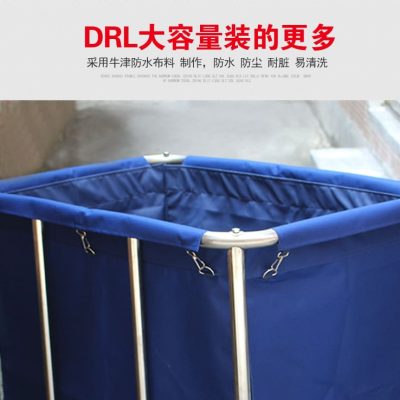 Xe đẩy vải lanh khách sạn côn inox, xe dịch chất lượng cho khách sạn DKS-653
