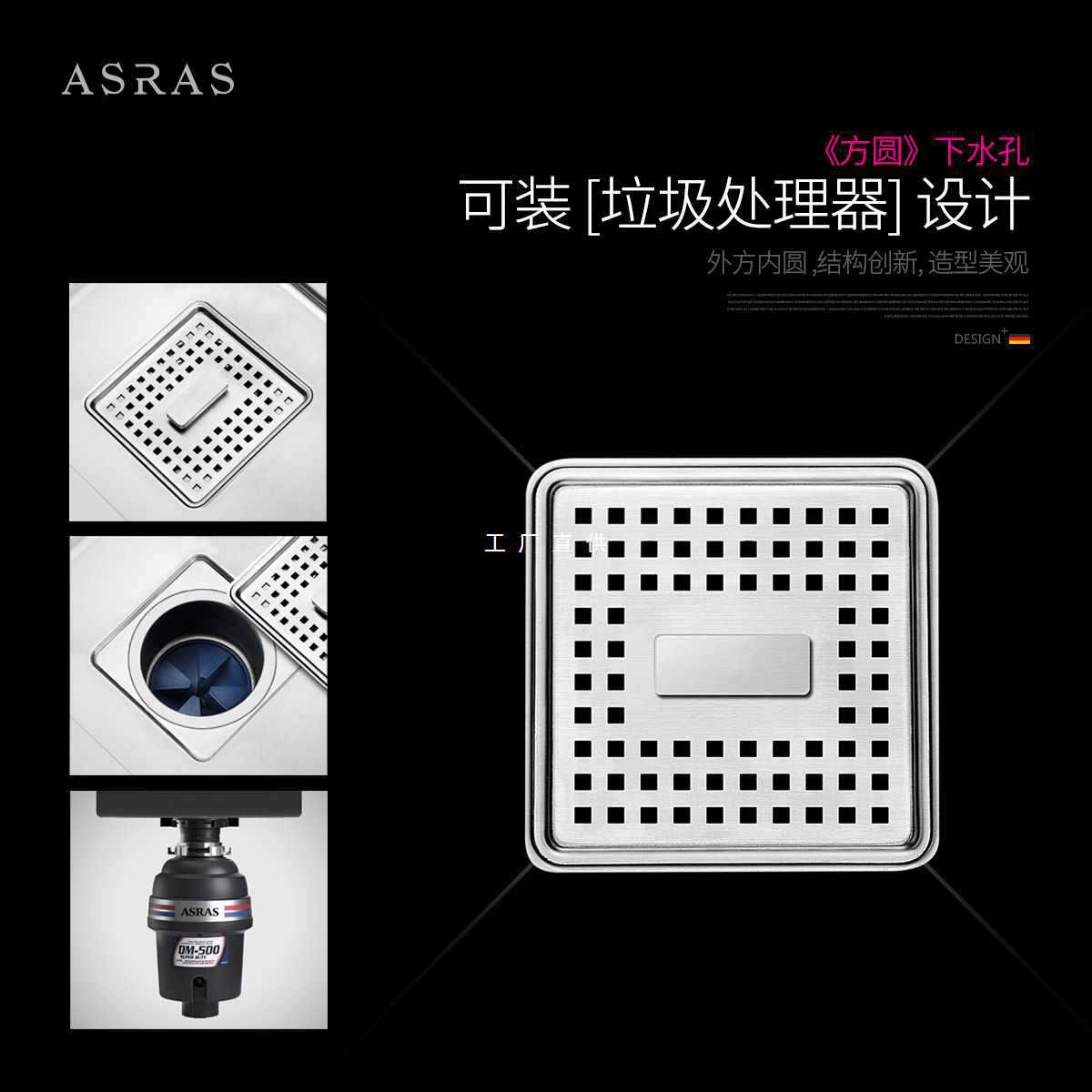 X70t304 thép không gỉ nhà bếp handmade bồn rửa nhỏ cao cấp, tiện lợi cho nhà  CR-362