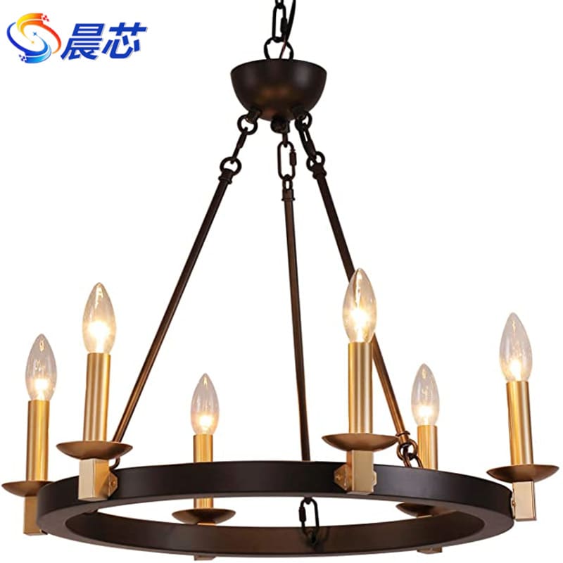 Amazon Mỹ tròn ánh sáng hiện đại sang trọng retro công nghiệp gió bánh - DC-1069