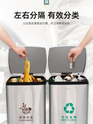 Thùng rác đã phân loại thùng rác thương mại lớn ngoài trời bền đẹp, thân thiệ TGNT_480