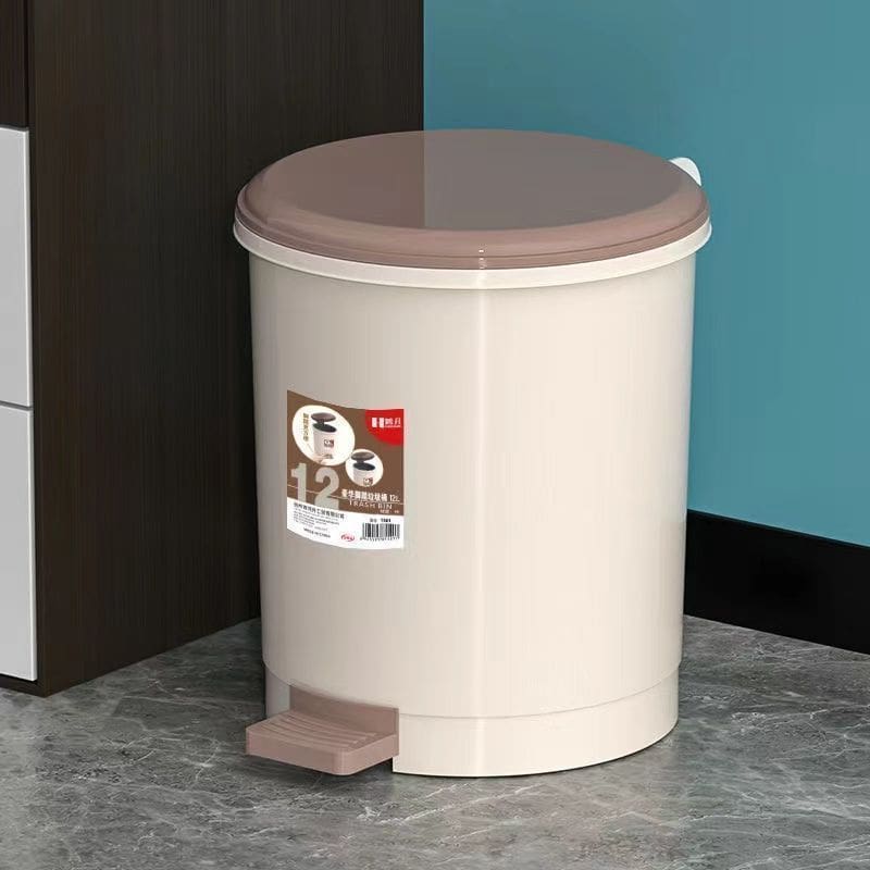 Thùng rác có nắp đạp chân gia đình có phòng ngoài trời bền đẹp, thân thiện mô TGNT_1019