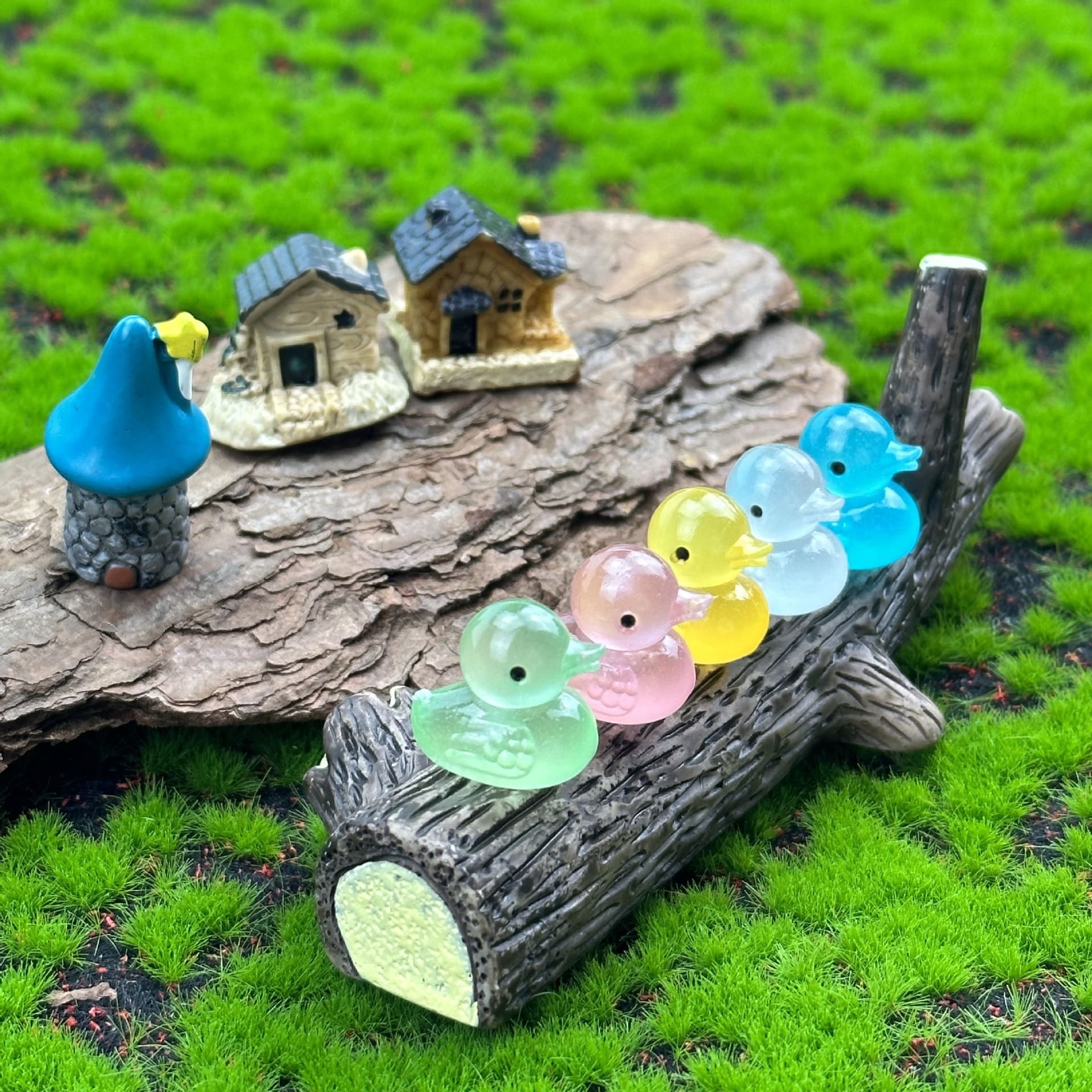 Đầy màu sắc dạ quang sơn vịt vườn bể cá ngoài trời bền đẹp, thân thiện môi tr nan