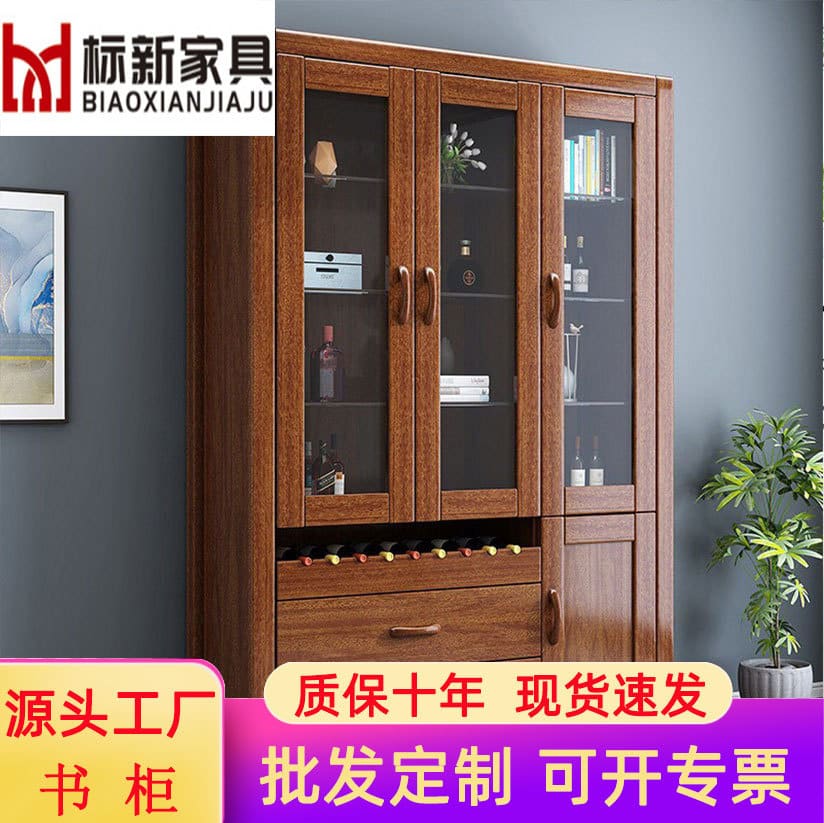 Tủ rượu óc chó phong cách tối giản hiện đại cao cấp, tiện lợi cho nhà hàng TR TR-246