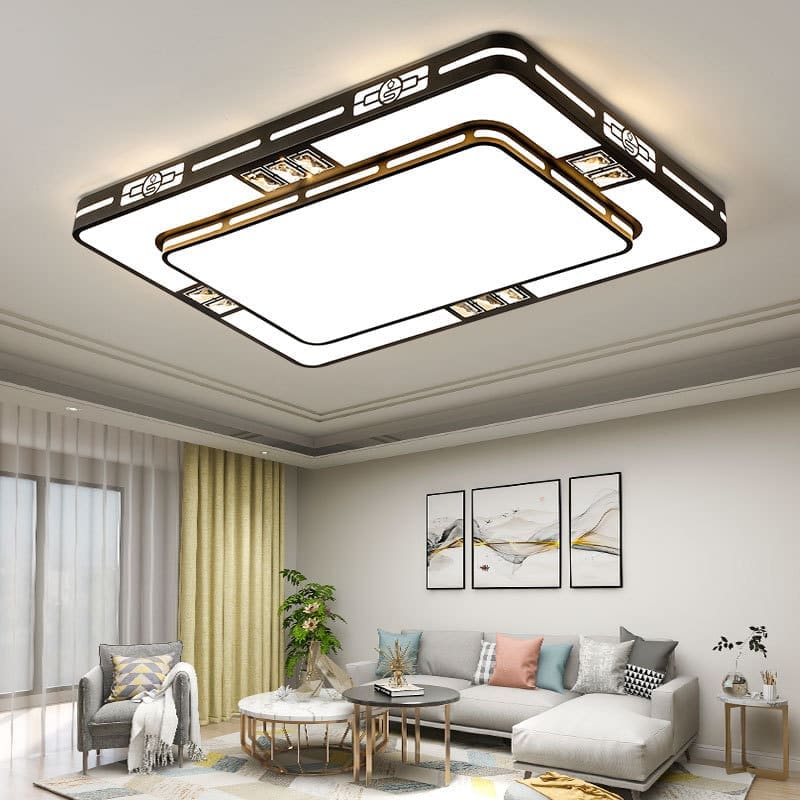Đèn trần LED vuông phong cách Trung Quốc mới phòng khách - DTN-669