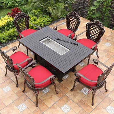 Bàn ghế nướng ngoài trời sân hiên sân vườn ngoài ngoài trời bền đẹp, thân thi BGSV_1262