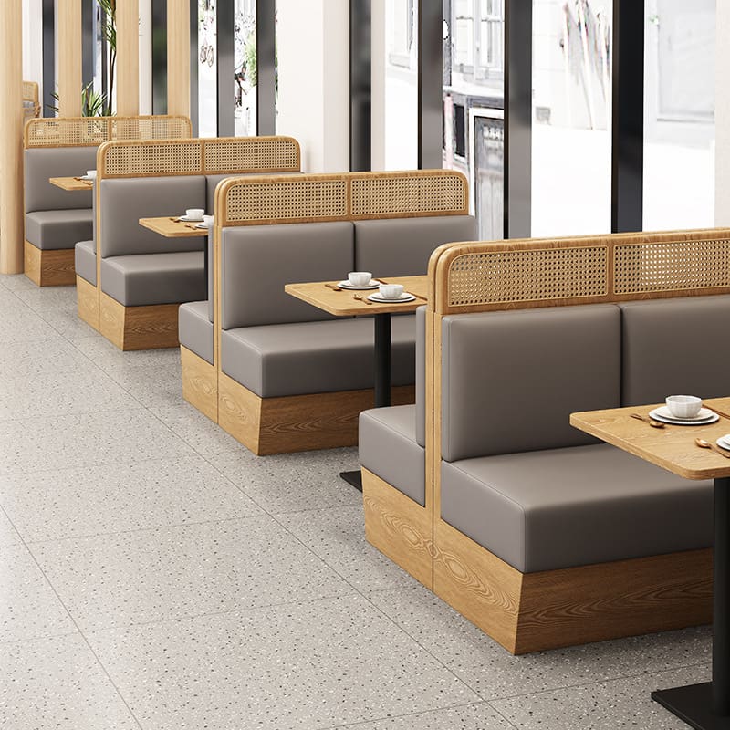 Bàn ghế Gỗ chắc chắn đan mây ghế kiểu Nhật sofa chuỗi nhà - BGCF-1403