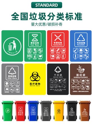 Thùng rác lớn được phân loại ngoài trời thùng rác ngoài trời bền đẹp, thân th TGNT_524