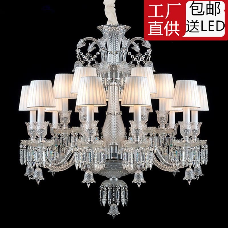 Châu Âu Đèn chùm pha lê phòng khách đèn biệt thự sang trọng khách sạn - DC-1005