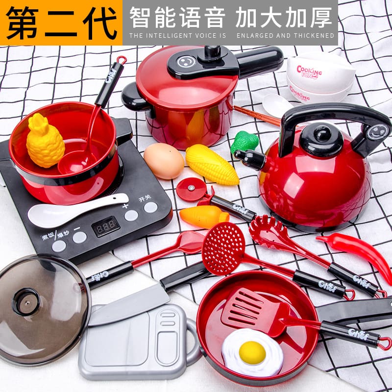 Bộ đồ chơi nấu ăn nhà bếp bố trí mẫu cao cấp, tiện lợi cho nhà hàng BN-353