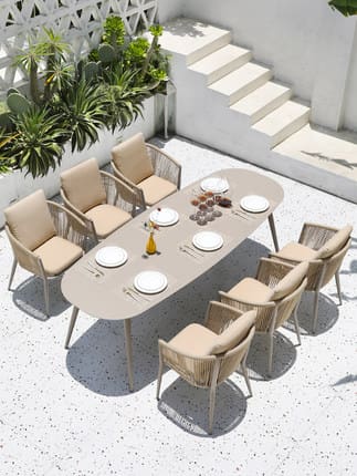 Biệt thự ngoài trời bàn ghế sân vườn ngoài trời ngoài trời bền đẹp, thân thiệ BGSV_1397