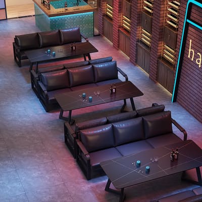 Bàn ghế Phong cách công nghiệp Bàn ghế quán bar quán bar ăn - BGCF-285