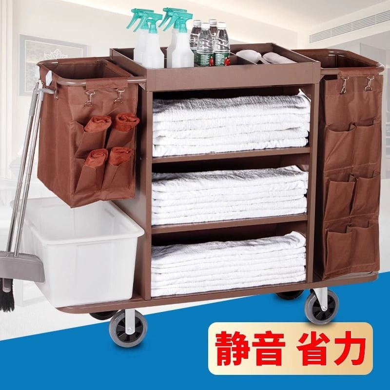 Xe đẩy khăn trải giường khách sạn, xe đẩy làm chất lượng cho khách sạn DKS-655