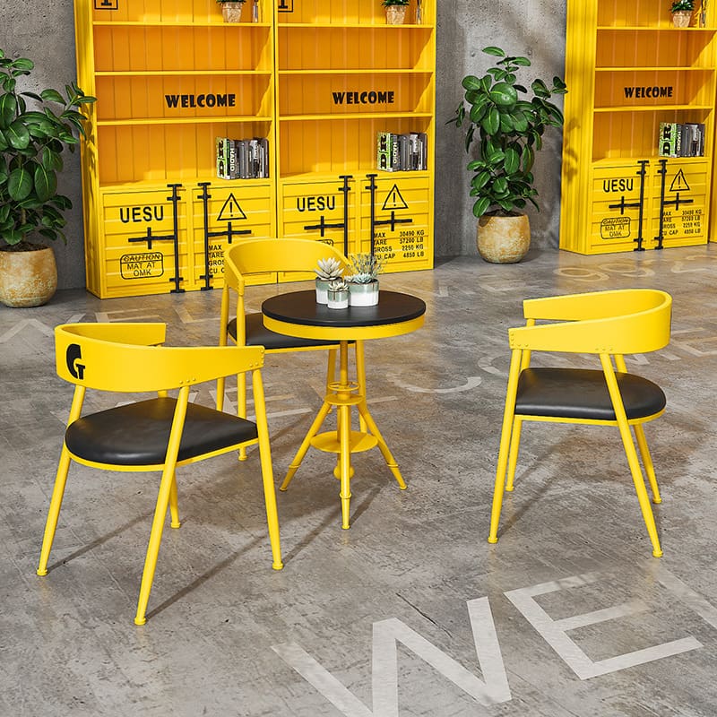 Bàn ghế Phong cách công nghiệp quán trà sữa Bàn ghế cửa - BGCF-627