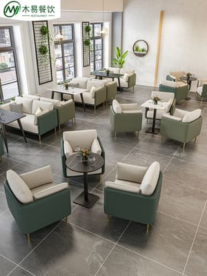 Bàn ghế Quán trà sữa cafe Bàn ghế nhà hàng tây quán tráng - BGCF-386