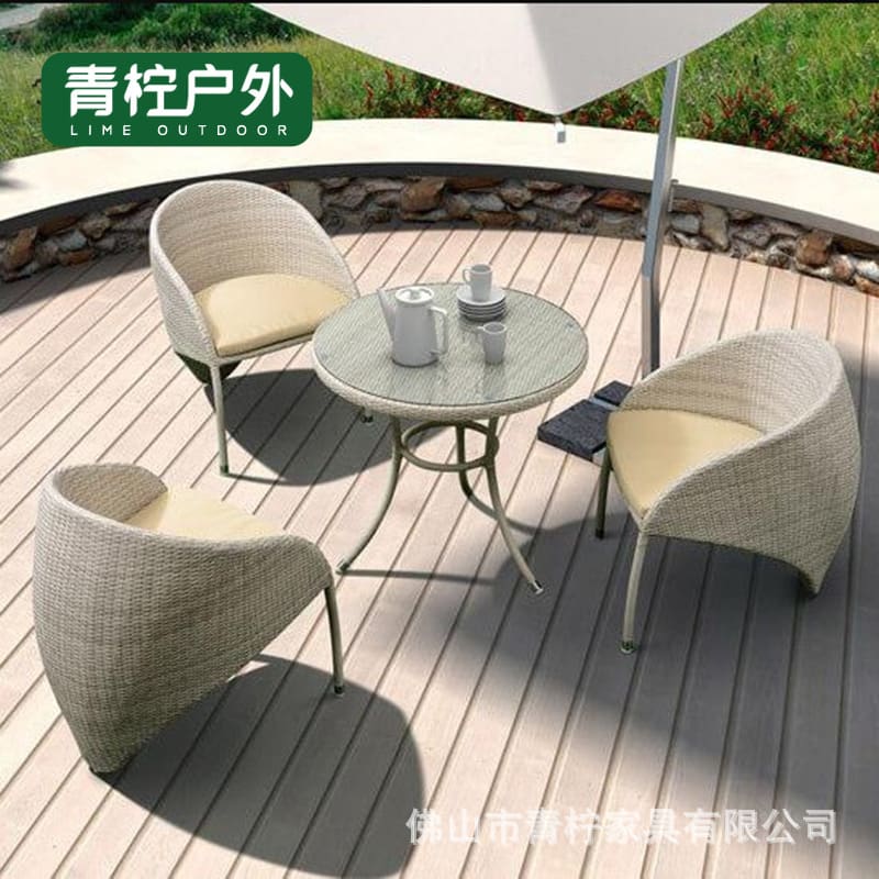 Bàn ghế bàn ghế mây sân vườn ban công ghế ngoài trời bền đẹp, thân thiện môi BGSV_861