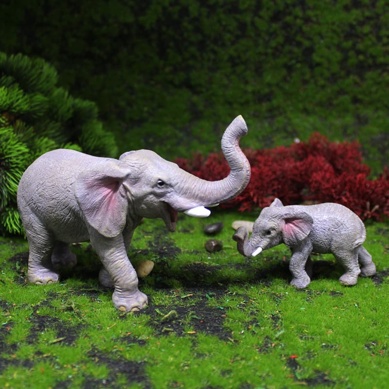 Xuyên biên giới mô phỏng mới mẹ con voi đồ ngoài trời bền đẹp, thân thiện môi nan