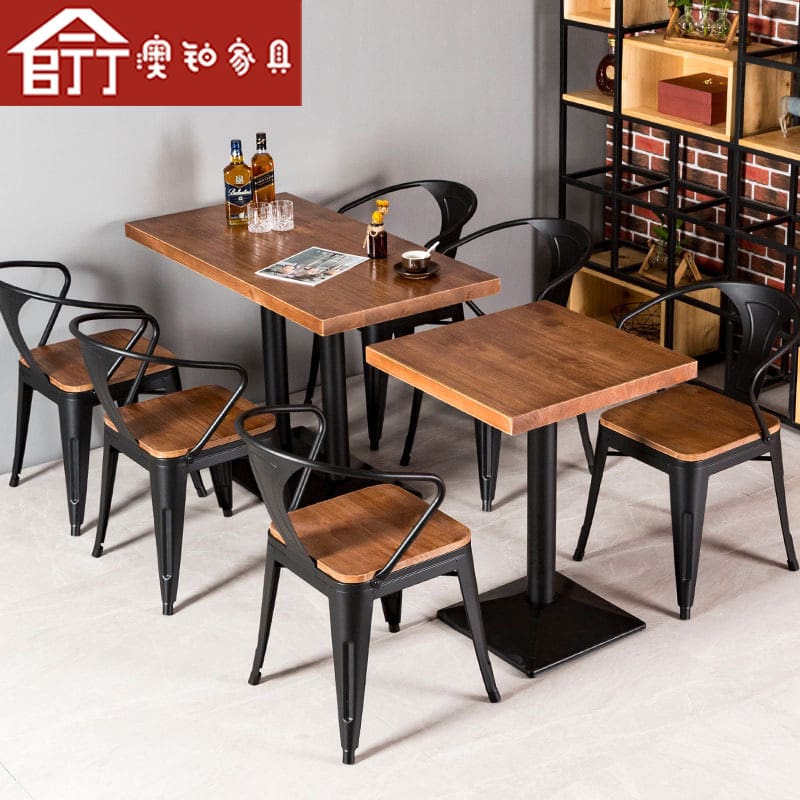 Bàn ghế Bạch kim Úc Bàn ăn phong cách công nghiệp kiểu Mỹ - BGCF-732
