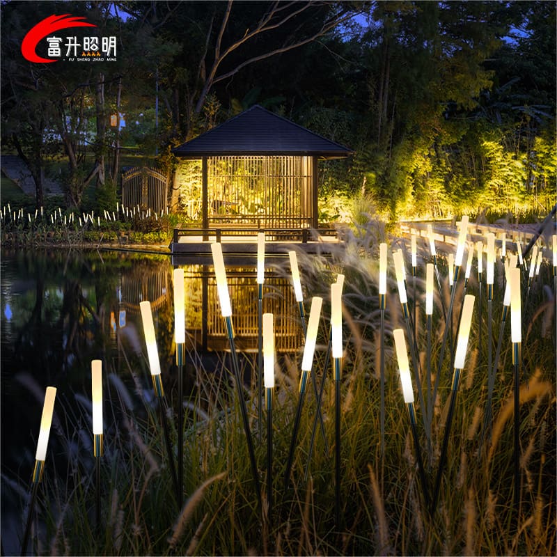 Năng lượng mặt trời ngoài trời không thấm nước sậy đèn cảnh quan bố t - DNT-1847