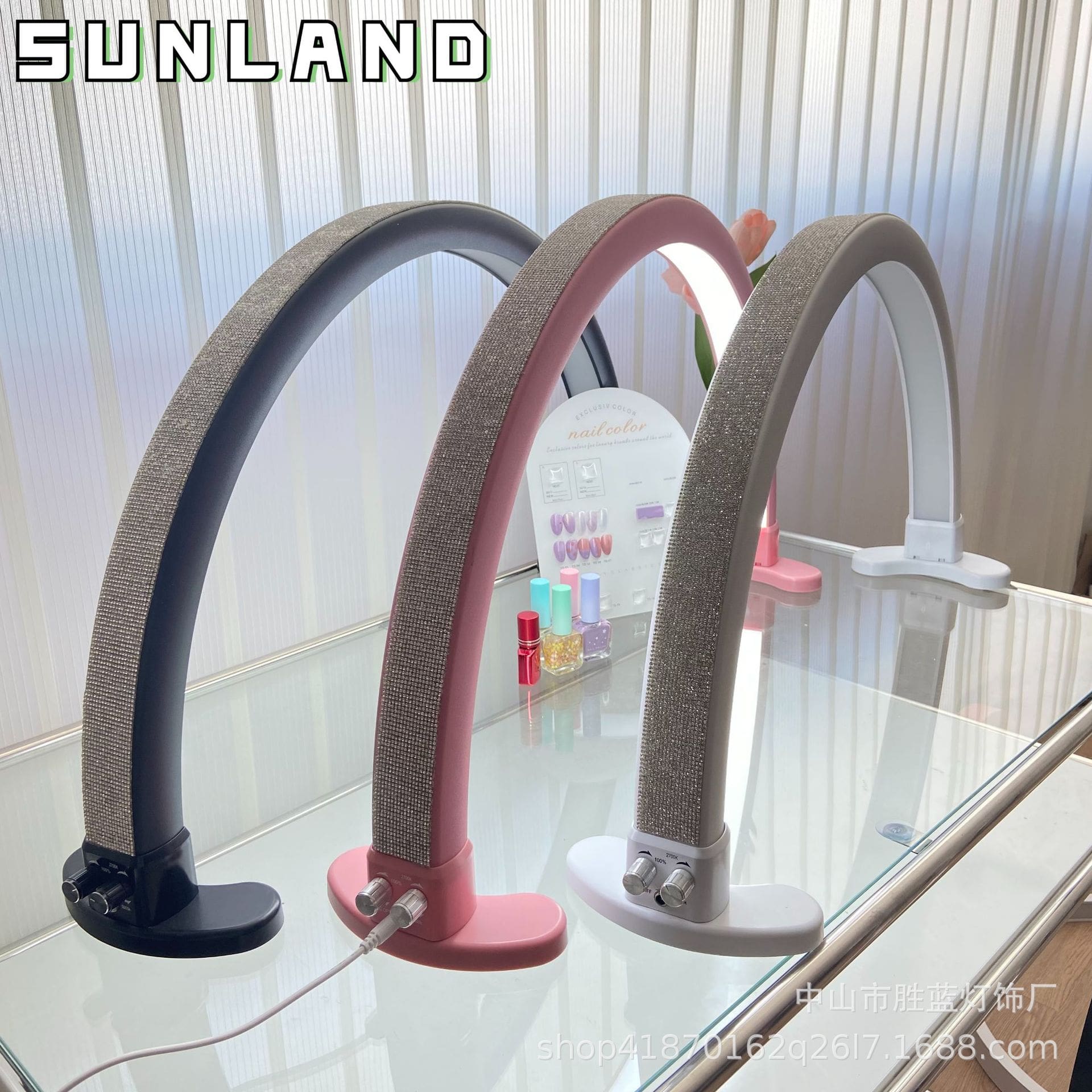 Đèn bàn nghệ thuật làm móng Amazon Bán nguyệt làm đẹp Đèn bảo vệ mắt M - DDB-804