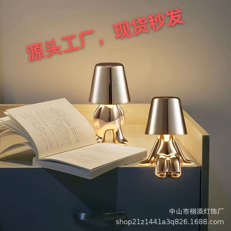 Nhà Tư Tưởng Little Golden Man Đèn Bàn LED Xuyên Biên Giới Đặc Biệt Ch - DDB-928