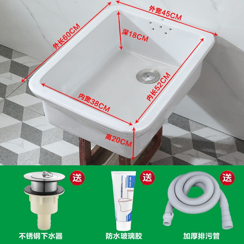 Bán buôn nhà bếp chậu rửa gốm kiểu cũ chậu cao cấp, tiện lợi cho nhà hàng CR-313