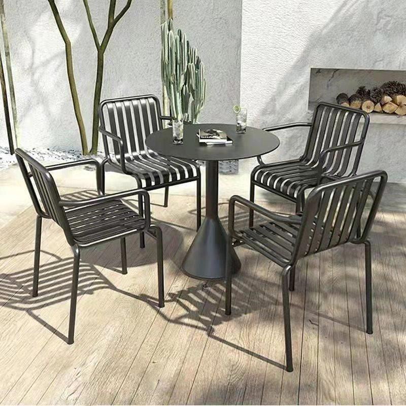 Bàn ghế ăn ngoài trời quán trà sữa Bàn ghế tròn nhỏ ngoài - BGCF-1159