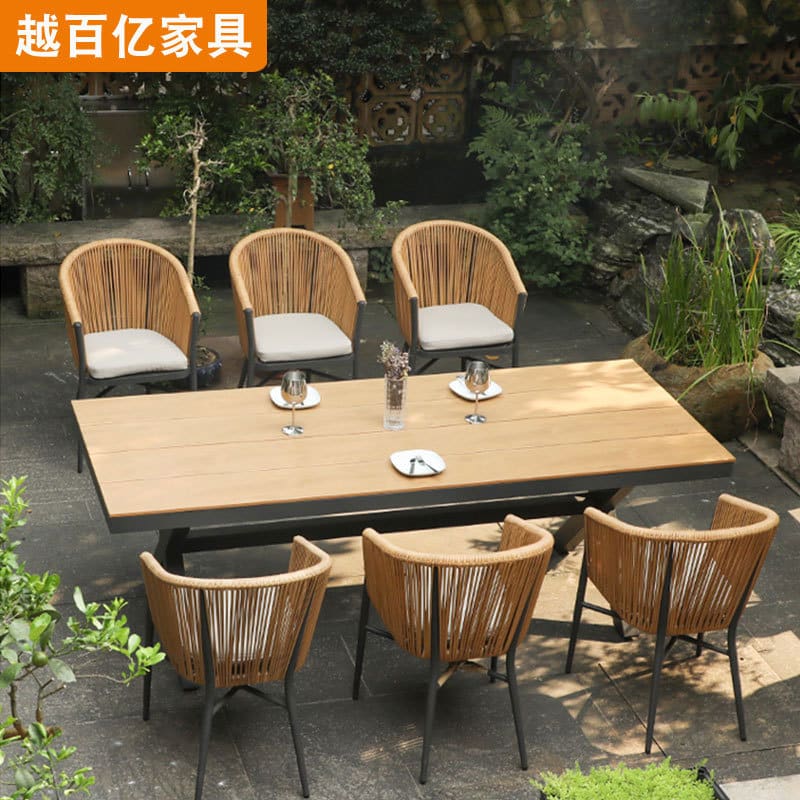 Bàn ghế sân ngoài trời biệt thự ngoài trời bàn ngoài trời bền đẹp, thân thiện BGSV_1284