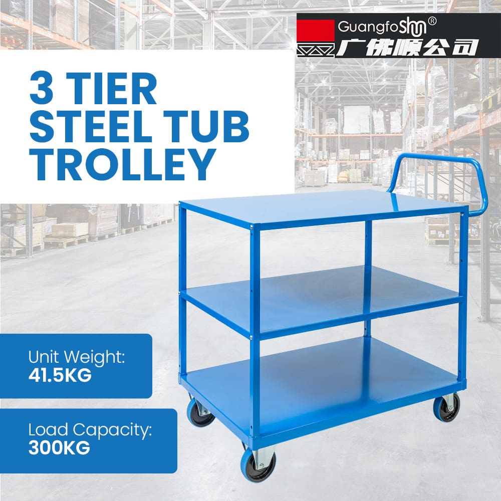 Gia công xe đẩy công cụ 3 lớp tùy chỉnh chất lượng cho khách sạn DKS-624