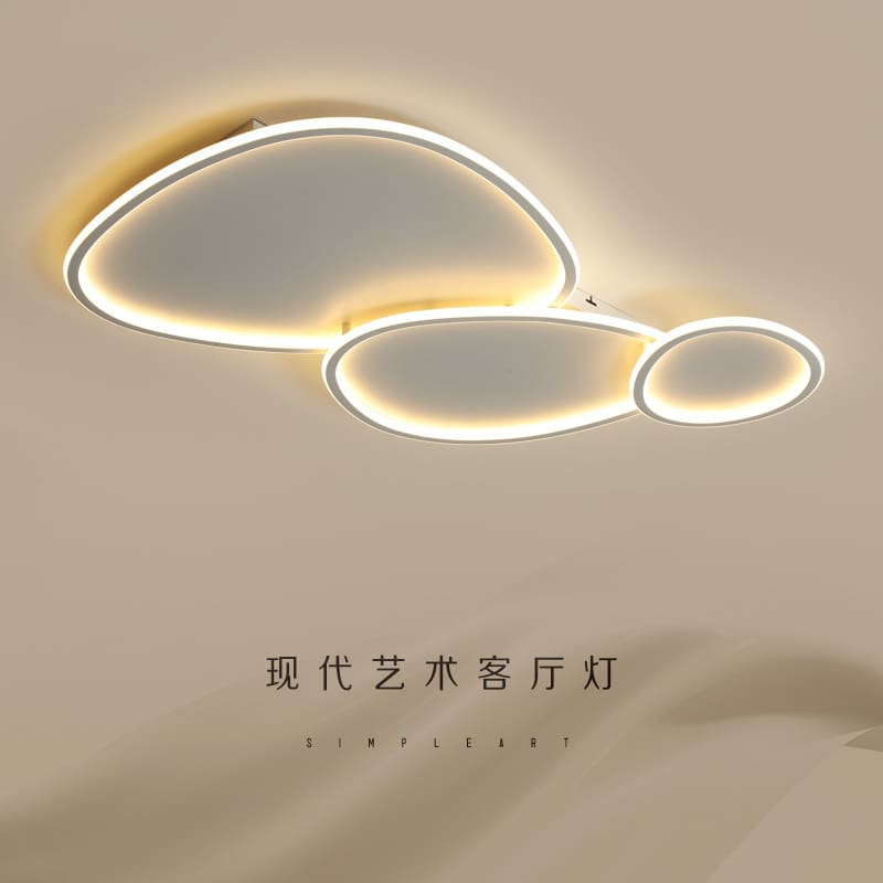 Phòng khách hiện đại đèn sáng tạo mới đá cuội ốp trần đèn - DTN-1088