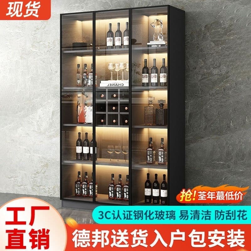 Ánh sáng, tủ rượu cửa kính sang trọng, người nổi cao cấp, tiện lợi cho nhà hà TR-368