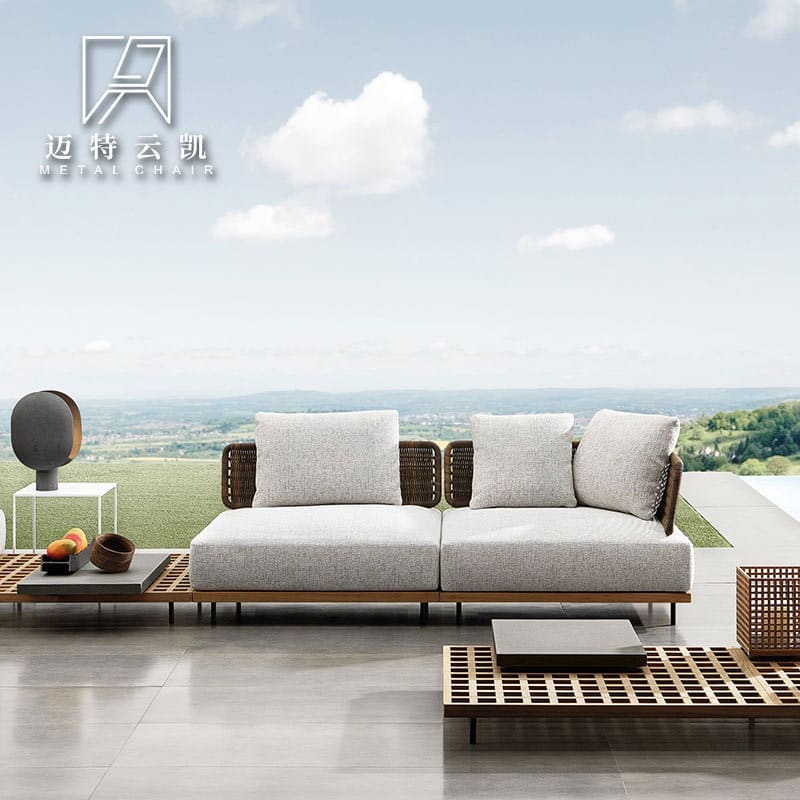 Ghế sofa ngoài trời phòng khách ban công khách sạn ngoài trời bền đẹp, thân t BGSV_481