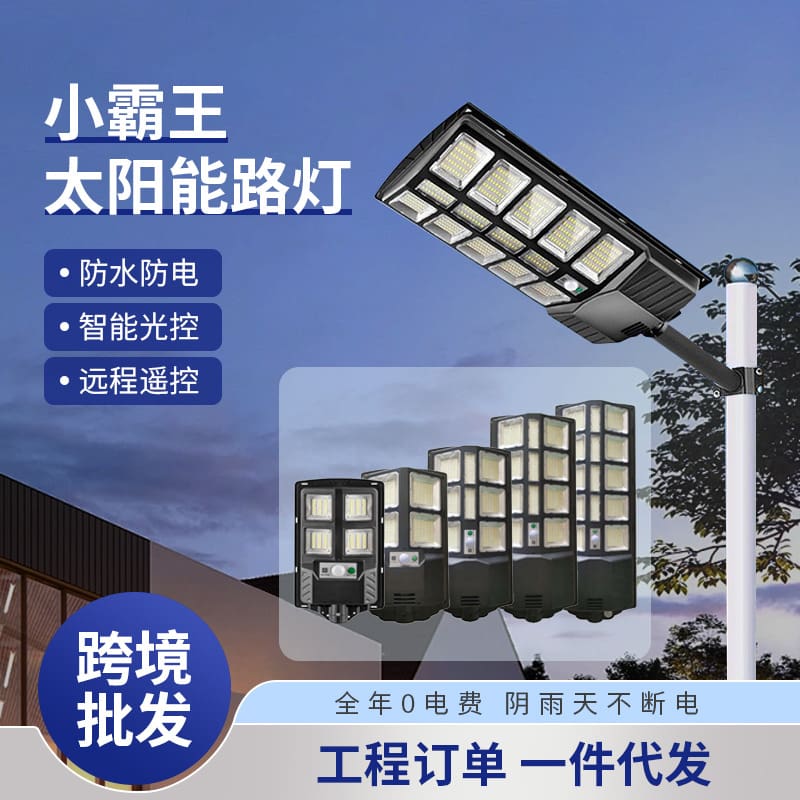 Đèn đường tích hợp năng lượng mặt trời xuyên biên giới Đèn đường cảm - DNT-2061