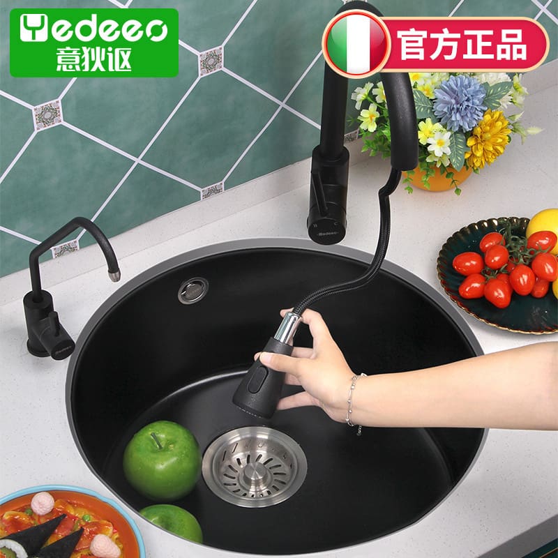Bán buôn bếp đá thạch anh bồn rửa thanh bồn cao cấp, tiện lợi cho nhà hàng CR CR-316