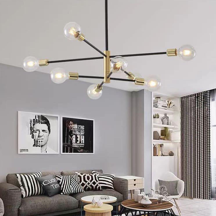 Xuyên biên giới Bắc Âu phòng khách đèn chùm hiện đại đơn giản LED nghi - DC-1014