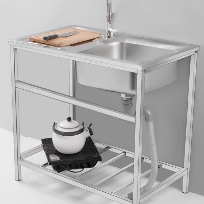 Miễn phí vận chuyển nhà bếp bồn rửa chén inox cao cấp, tiện lợi cho nhà hàng  CR-237