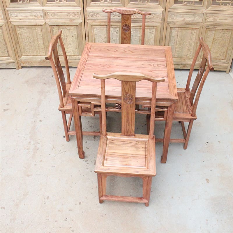 Bán buôn gỗ đặc tám vị tiên Bàn cây du Trung Quốc cổ vuông - BGCF-510