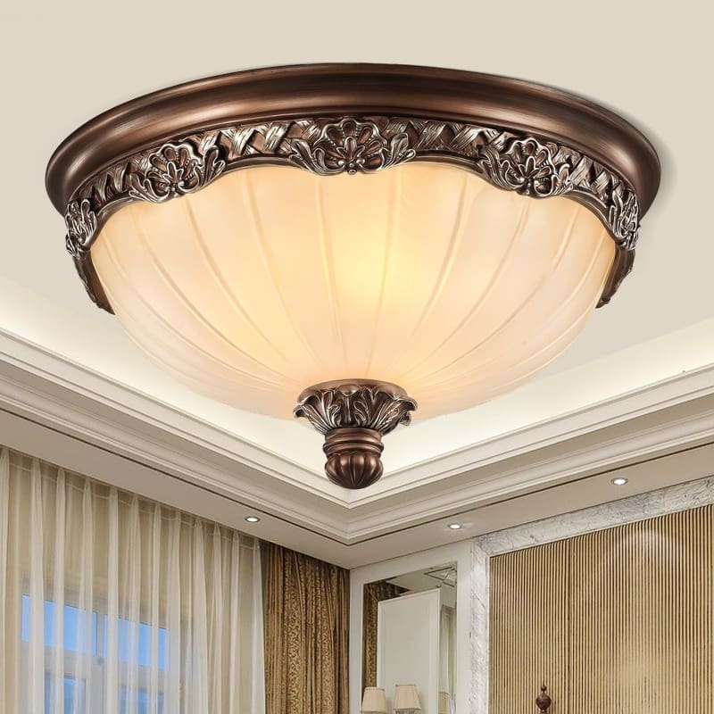 Đèn trần cổ điển Mỹ, phòng khách đơn giản đồng quê, hành - DTN-799