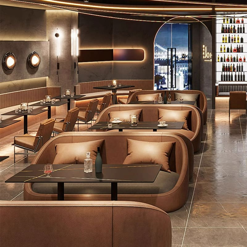 Bàn ghế Thẻ ghế sofa quán trà sữa bàn ghế KTV bar cafe sofa - BGCF-2045